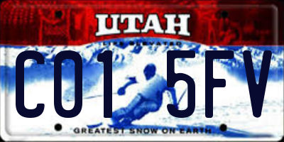 UT license plate C015FV