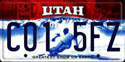 UT license plate C015FZ