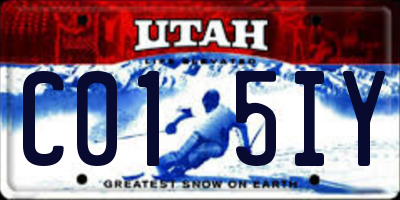 UT license plate C015IY