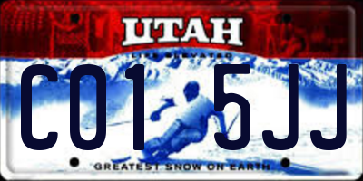 UT license plate C015JJ
