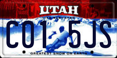 UT license plate C015JS