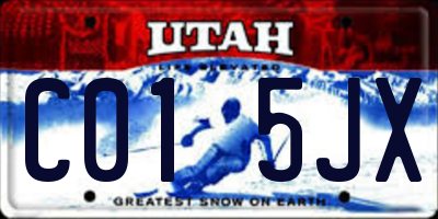 UT license plate C015JX