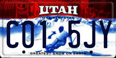 UT license plate C015JY