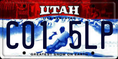 UT license plate C015LP
