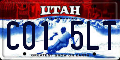 UT license plate C015LT