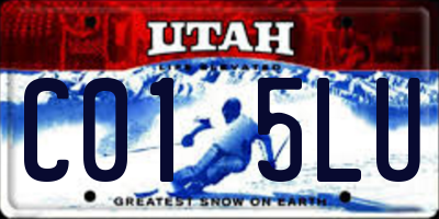 UT license plate C015LU