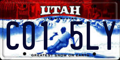 UT license plate C015LY