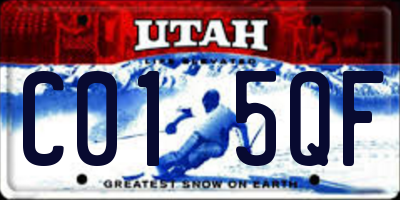 UT license plate C015QF