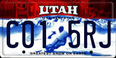 UT license plate C015RJ