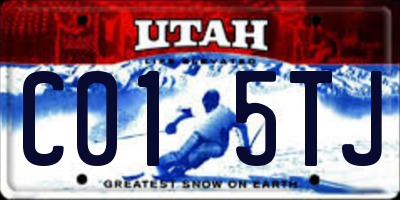 UT license plate C015TJ