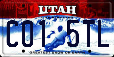 UT license plate C015TL