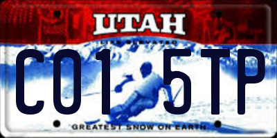 UT license plate C015TP