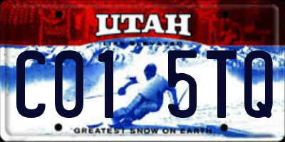UT license plate C015TQ