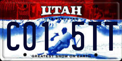 UT license plate C015TT