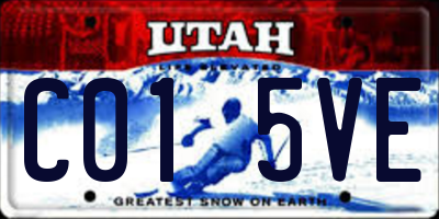 UT license plate C015VE