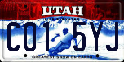 UT license plate C015YJ