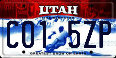 UT license plate C015ZP