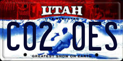 UT license plate C020ES