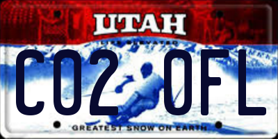 UT license plate C020FL