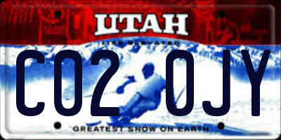 UT license plate C020JY