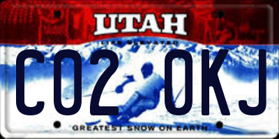 UT license plate C020KJ