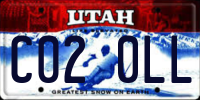 UT license plate C020LL
