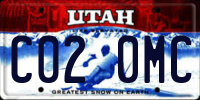UT license plate C020MC