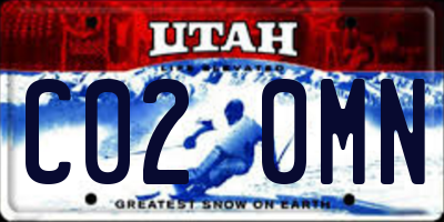 UT license plate C020MN