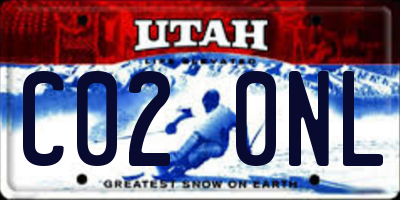 UT license plate C020NL