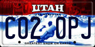 UT license plate C020PJ