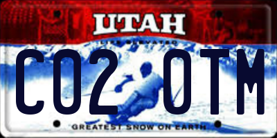 UT license plate C020TM
