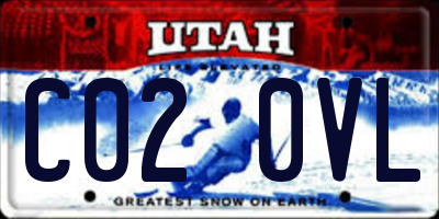 UT license plate C020VL
