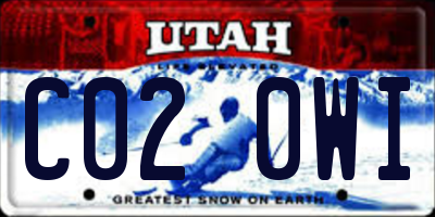 UT license plate C020WI
