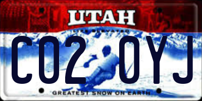 UT license plate C020YJ