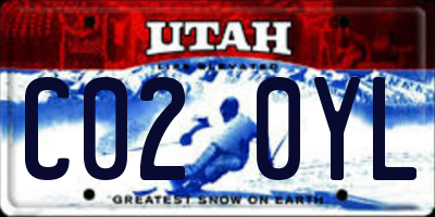 UT license plate C020YL