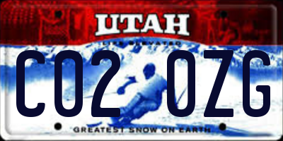 UT license plate C020ZG
