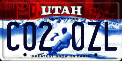 UT license plate C020ZL