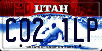 UT license plate C021LP