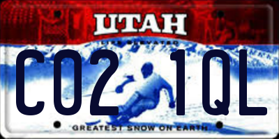 UT license plate C021QL