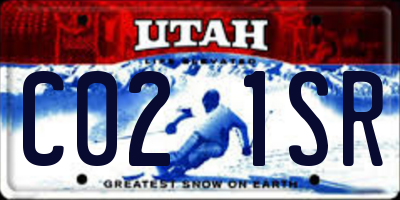 UT license plate C021SR