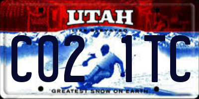 UT license plate C021TC