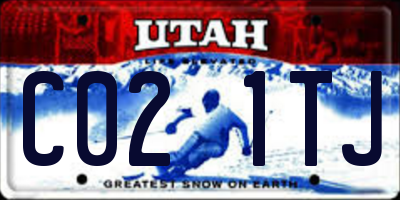 UT license plate C021TJ