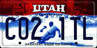 UT license plate C021TL