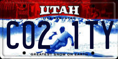 UT license plate C021TY