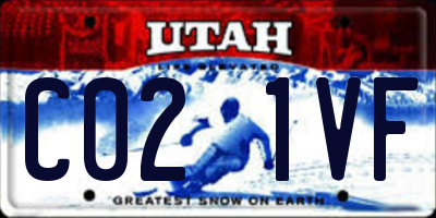 UT license plate C021VF