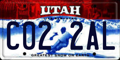 UT license plate C022AL
