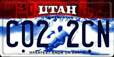 UT license plate C022CN