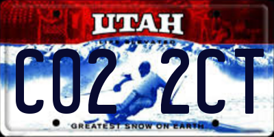 UT license plate C022CT
