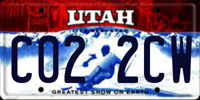 UT license plate C022CW
