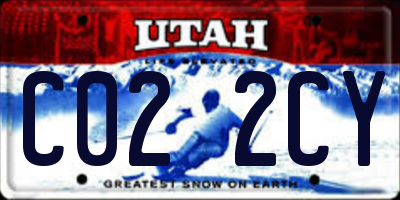 UT license plate C022CY